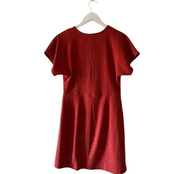 Madewell Cross-Front Bohemian Flutter-Sleeve Mini Dress  flattering SZ S#2099 - Picture 9 of 16